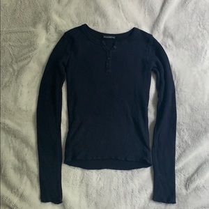 Brandy Melville navy blue long sleeve shirt